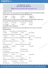 Đề thi học kì 2 Tiếng Anh 8 Right on! - Đề số 4